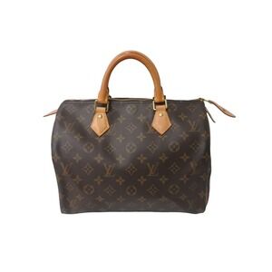 LOUIS VUITTON Speedy Handbag Monogram Canvas Brown